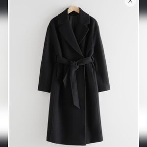 Wool belted coat